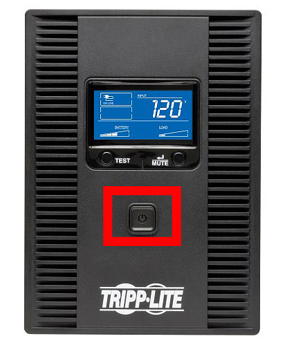 Front of Tripp Lite 1500 UPS device