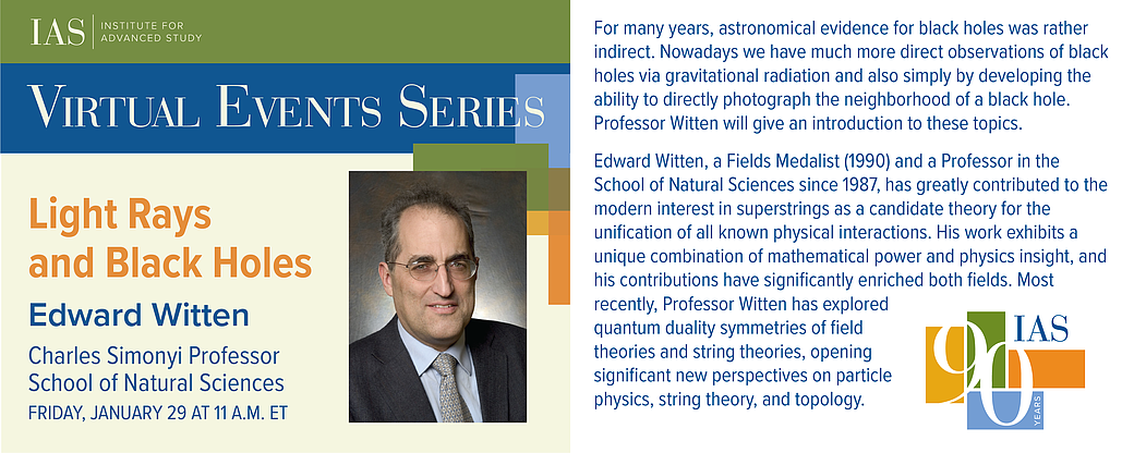 Edward Witten virtual talk