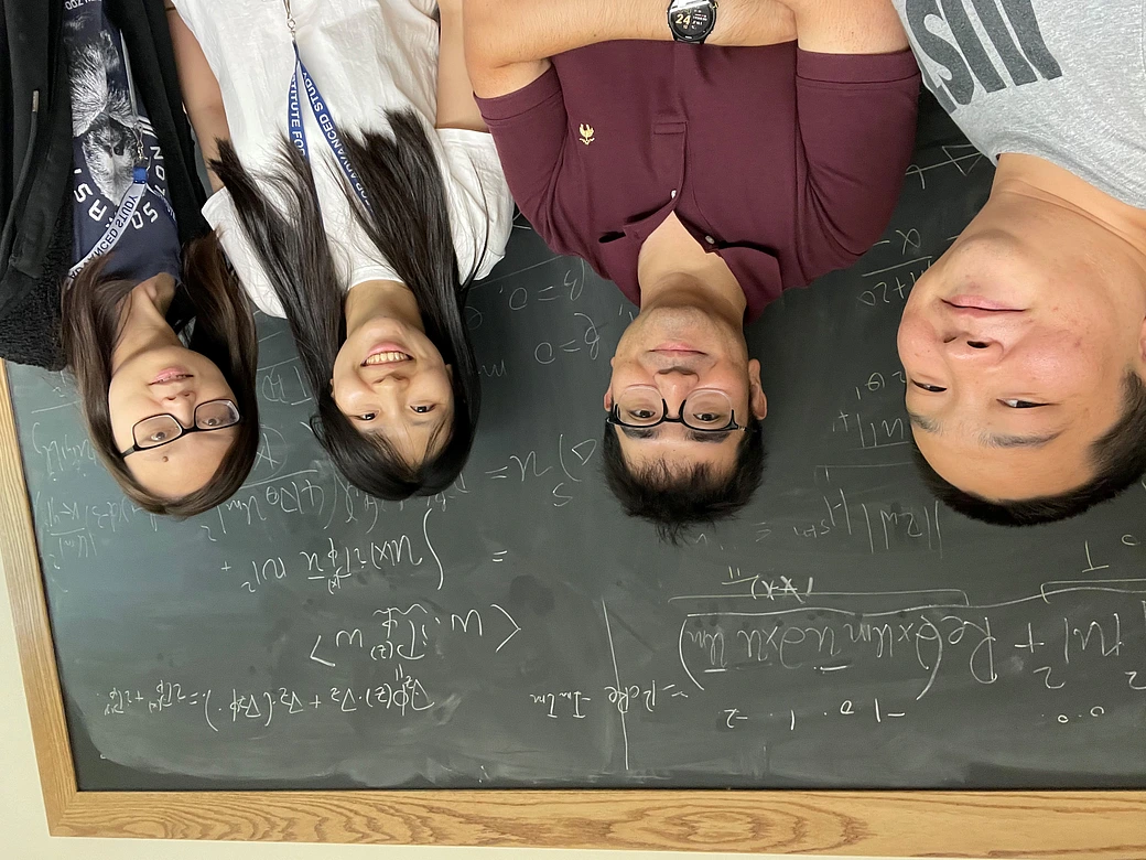 Group photo of Zongyuan Li, Weinan Wang, Xueying Yu and Zhiyuan Zhang