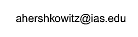 Aaron Hershkowitz's email