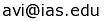 Avi Wigderson email address