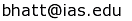Bhargav Bhatt email address