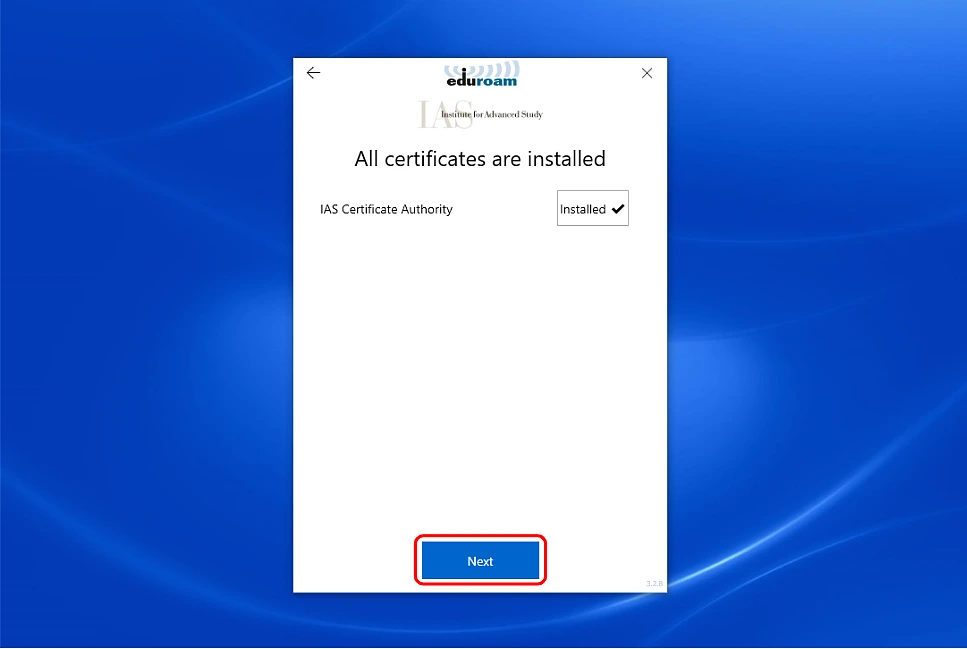 All certificates are installed