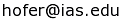 Helmut Hofer email address