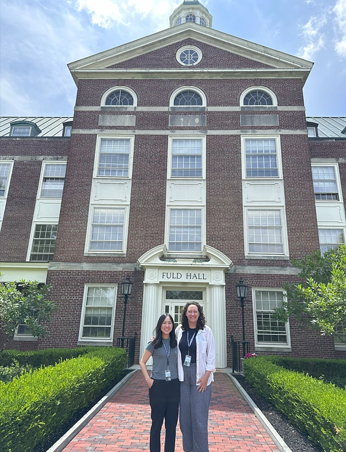 Group photo of Jamie Haddock and Anna Ma
