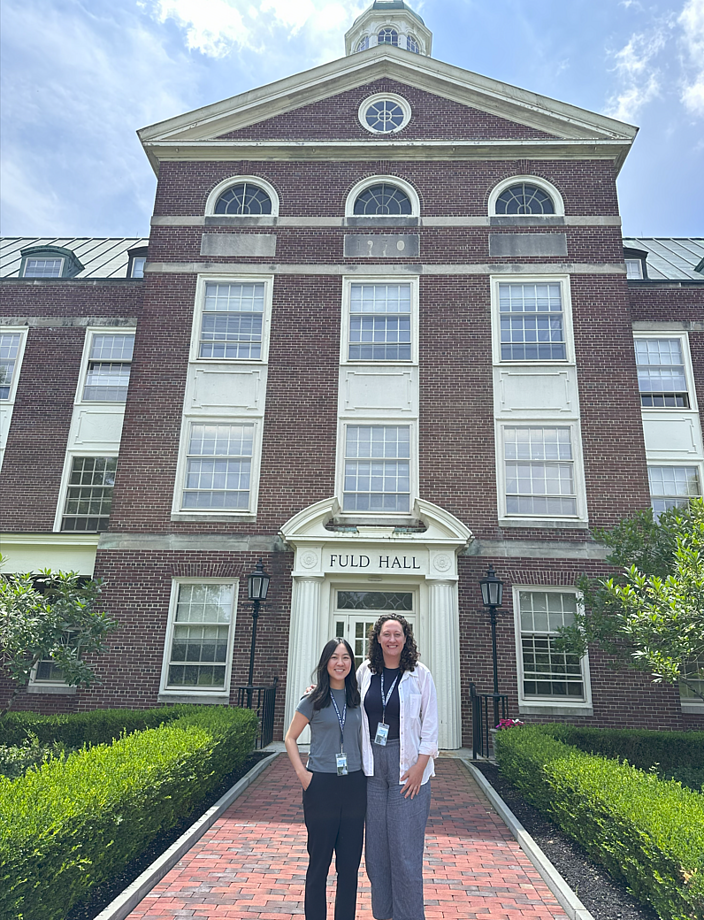 Group photo of Jamie Haddock and Anna Ma