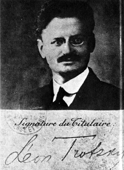 Léon Trotsky—as he appeared on his French passport (1917)