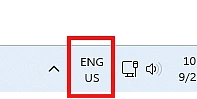 image of the keyboard layout selector