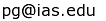 Phillip A. Griffiths email address