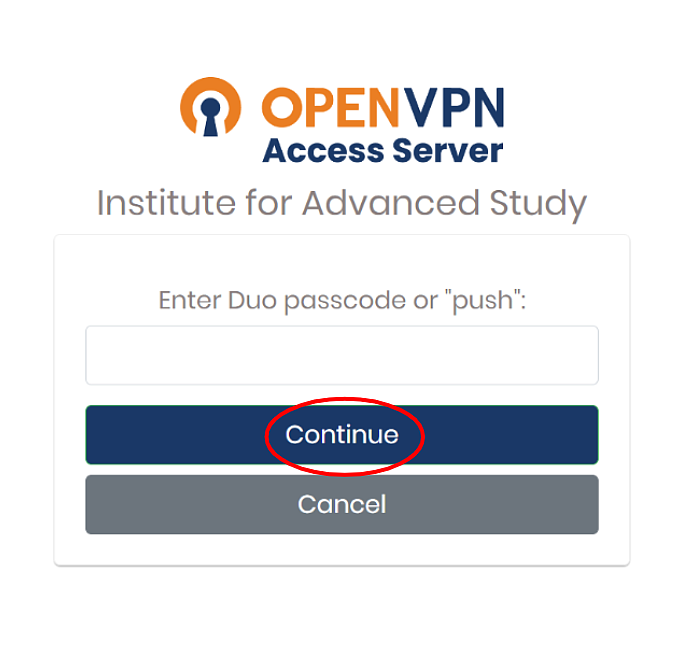 DUO passcode in OpenVPN