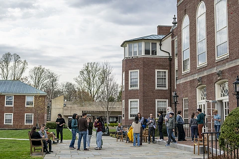 IAS scholars at teatime