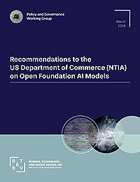 Cover Recommendation to NTIA on Open Foundation AI Models, March 2024
