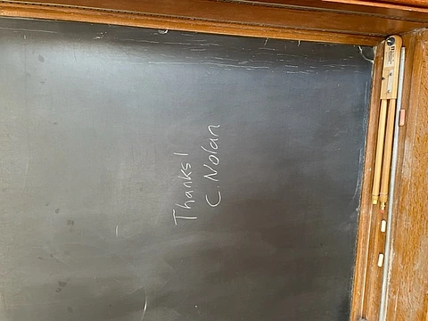Our Oppenheimer blackboard