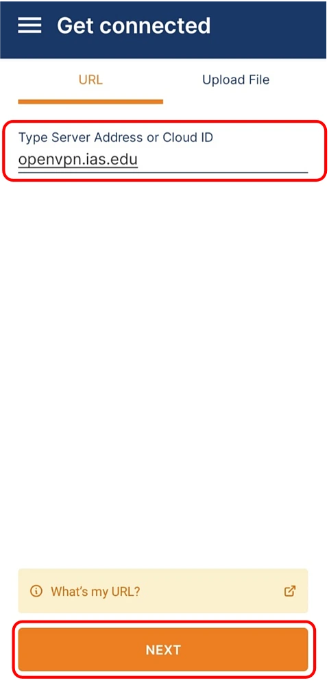 OpenVPN Get Connected Page