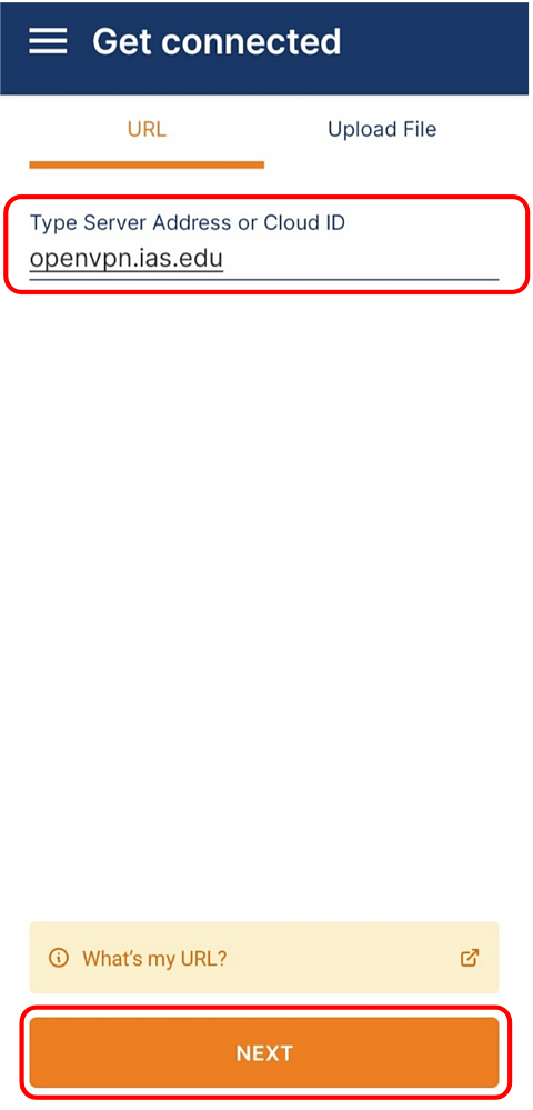 OpenVPN Get Connected Page