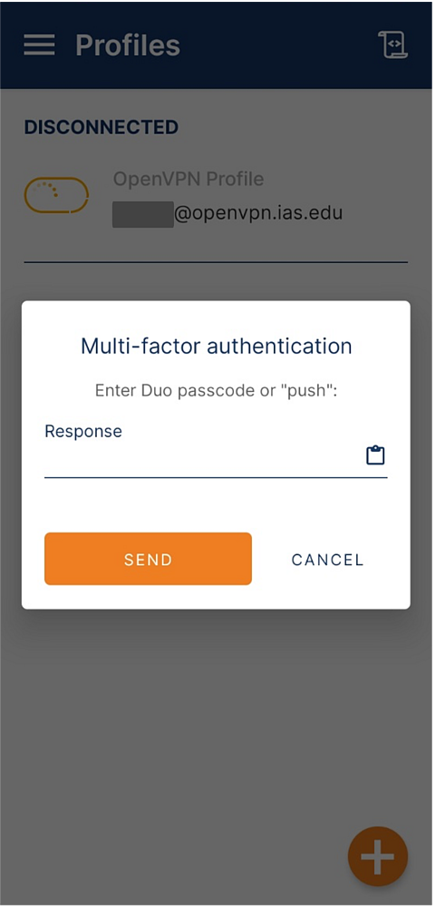 OpenVPN Duo Authentification Pop-up