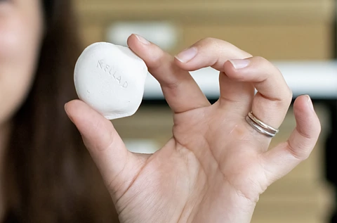 plaster cast coin inscribed name