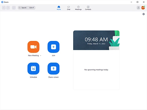 Zoom Home Dashboard