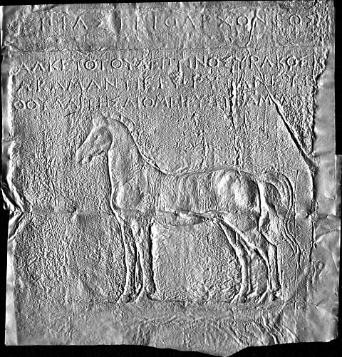 Scan of Institute Squeeze no. 191 - an inscription honoring Alketes the Sicilian (IG II2 101)