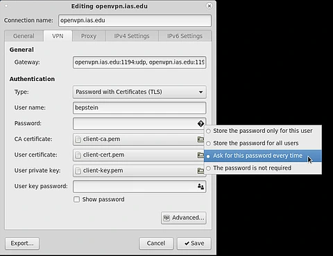 Enforce typing password on each login.