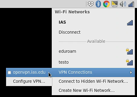 Connecting to OpenVPN.